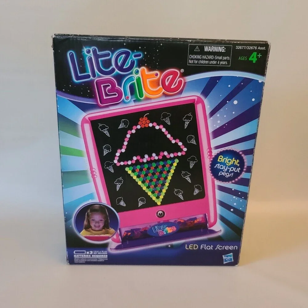2010 Lite Brite LED Flat Screen By Hasbro Some Sheets No Pegs READ